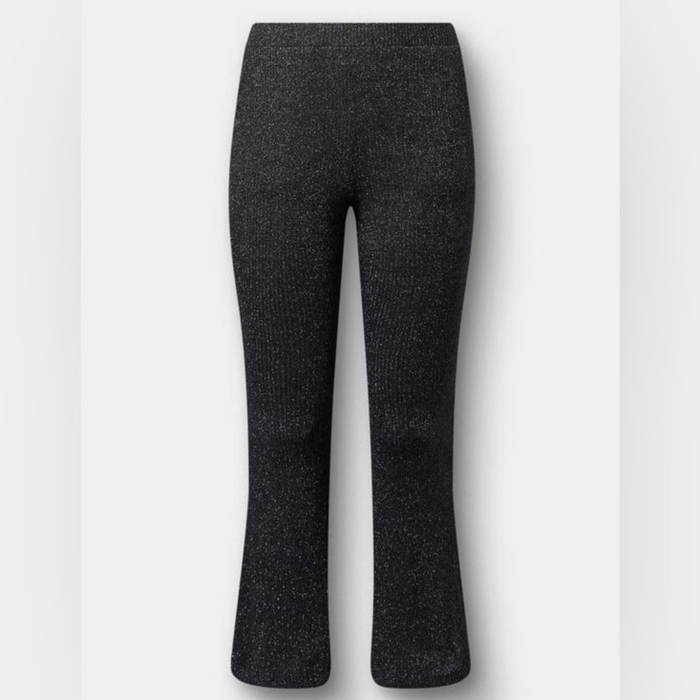 Torrid Shimmer Rib Pull On Flare Lounge Pant